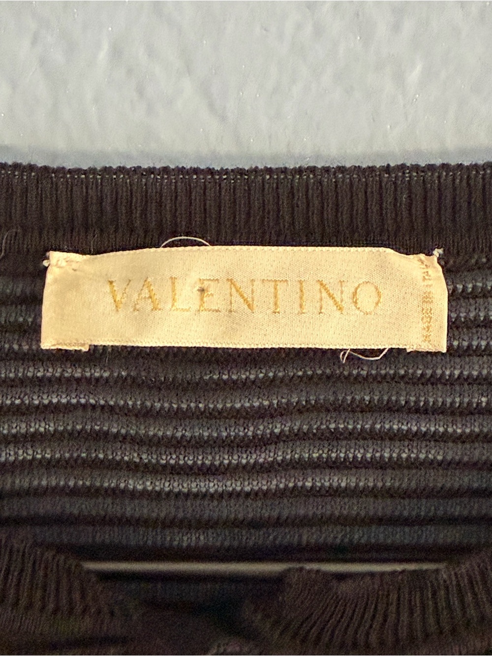 Archival VALENTINO Sheer Ribbed Mesh Cardigan - Made in Italy - Size M - Picture 4 of 8